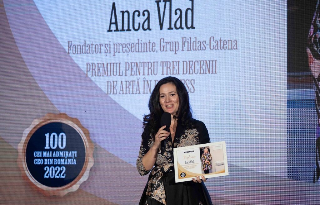 Încă un premiu pentru Fildas-Catena Grup: „Premiul pentru trei decenii de artă în business”