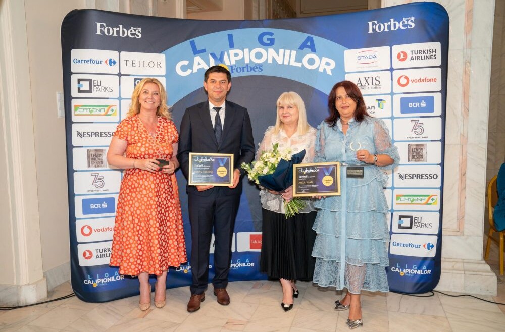 Catena şi Fildas, premiate la Gala Forbes – Liga Campionilor 2023