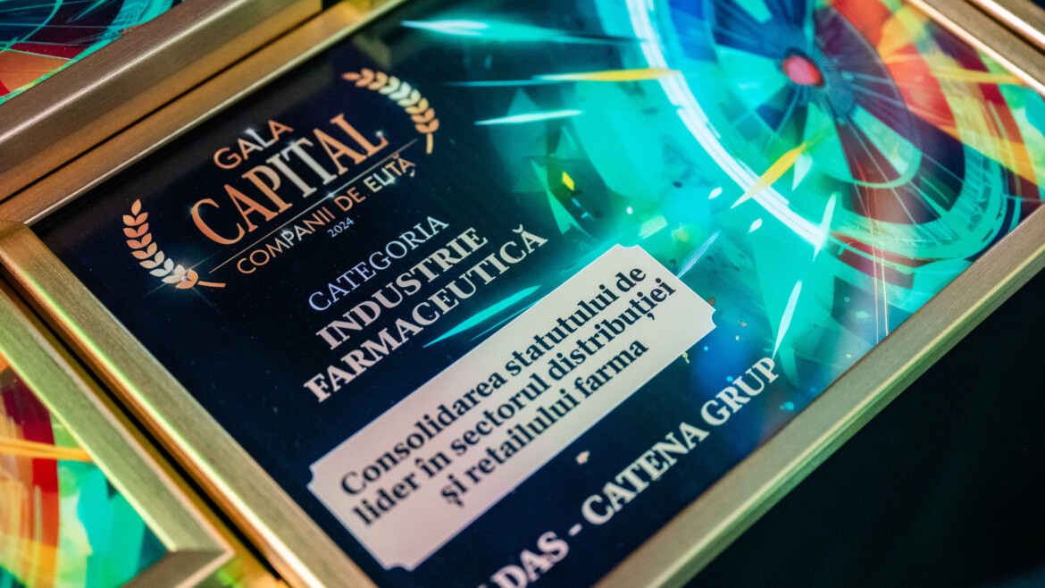 Grupul Fildas-Catena, premiat la Gala Capital Companii de Elită 2024, pentru consolidarea poziției de lider în domeniul farma